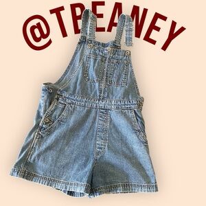 Vintage GAP Overall Shorts - zipper top